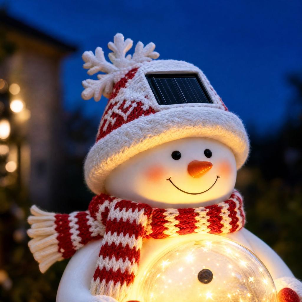 Snowman Garden Light, Outdoor Yard Decoration for Garden Patio Decor