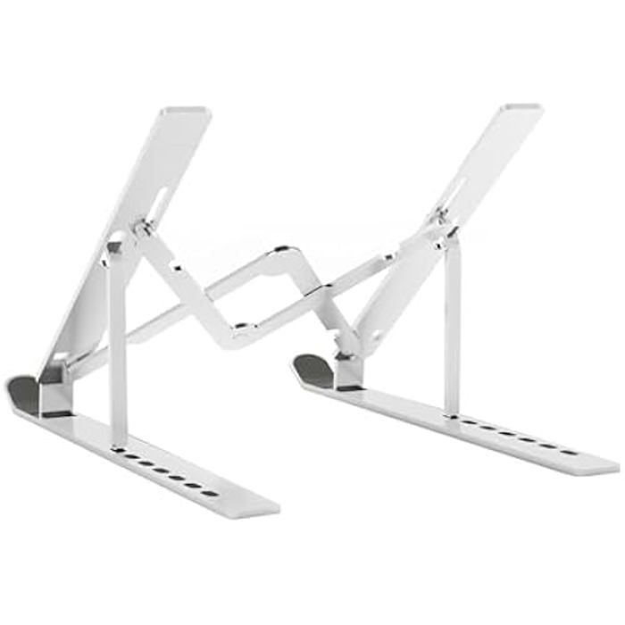 AISENS - LPS3M-177 - Adjustable Desk Stand for Laptop/Tablet, Silver