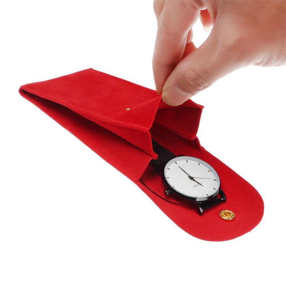 Anti-dust Snap Watch Bag Lightweight Watch Packaging Bag Elegant Watch Case  Male