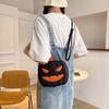 Halloween Funny Pumpkin 2024 Autumn New Fashion Personality Creative Shoulder Women's Bag Crossbody Bag Crossbody