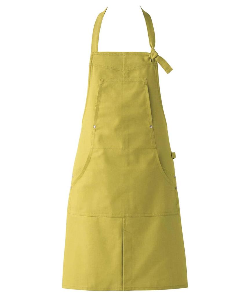 Seven Uniform CT2352-5 Yellow One-Size Chest Apron, Anti-Static, Stretch, Restaurant Use