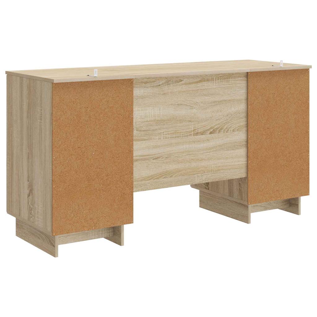 Desk in Sonoma Oak Particleboard 142.5 x 50 x 75 cm