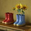 Ceramic Flower Pot Flower Vase Crude Pottery Cartoon Boots Rain Boots Shoes Floral Arrangement Accessories Garden Pot