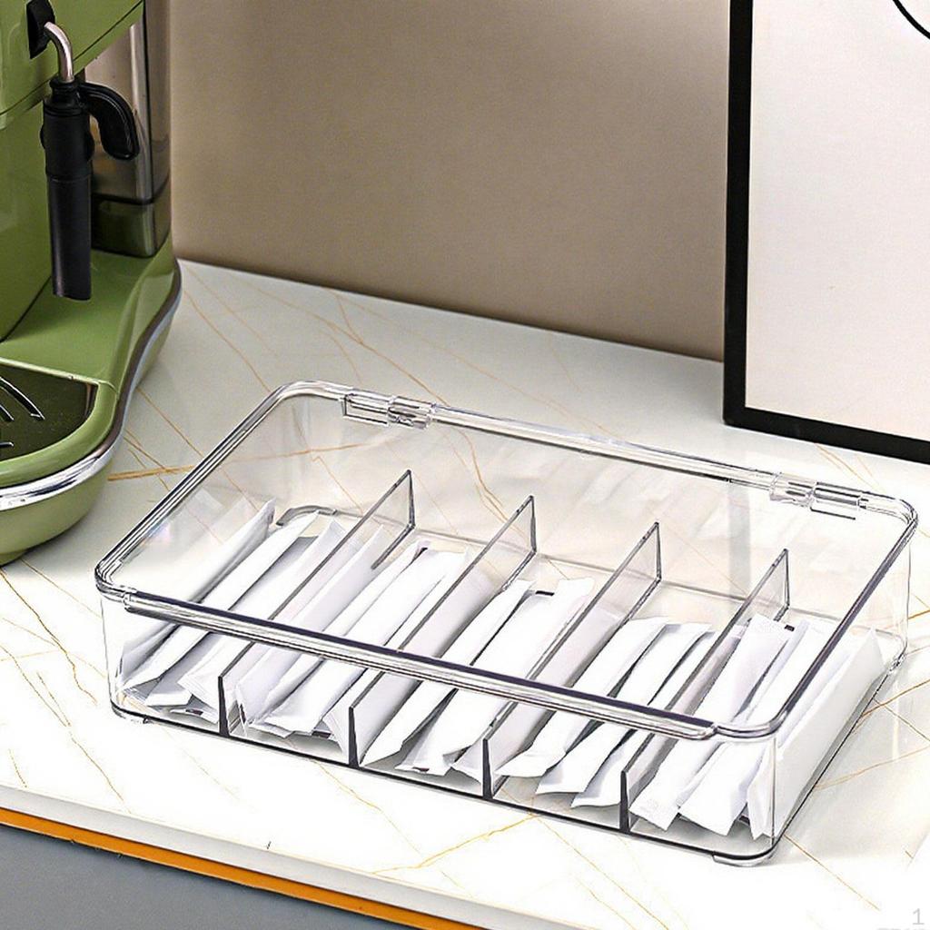 Sunglasses Organizer Storage Box 5 Compartments Lightweight Countertop Divided Eyewear