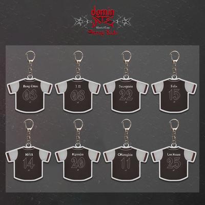 DominATE Wereldtour Jersey Acryl Sleutelhanger Kpop Idool Merchandise Lid Naam Nummer Tas Hanger Sleutelhanger