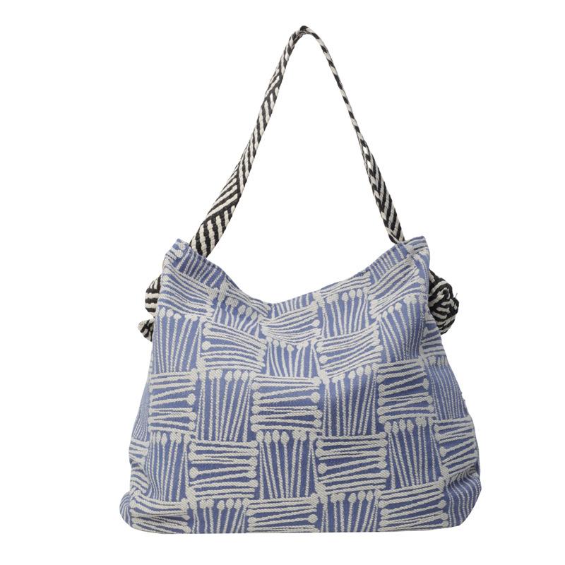 Women's Cloth Bag with Large Capacity, New Style In 2024 for Autumn and Winter, Versatile Canvas Bag, Messenger Bag, Casual Style, Commuting Tote Bag