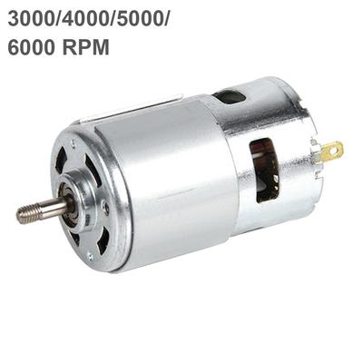 Motore a coppia elevata ad alta velocità 12-24 V 775 CC con cuscinetto a sfere e pale della ventola