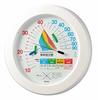 Empex Weather Meter, Thermo-Hygrometer, Environmental Management Thermo-Hygrometer [Heatstroke Caution], Wall-Mountable, Made In Japan, White, TM-2482
