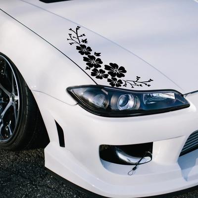 Car Sticker Blossom Flower Clusters Waterproof Vinyl Decal DIY Car Body Door Window Automobile Exterior Decoration Accessories