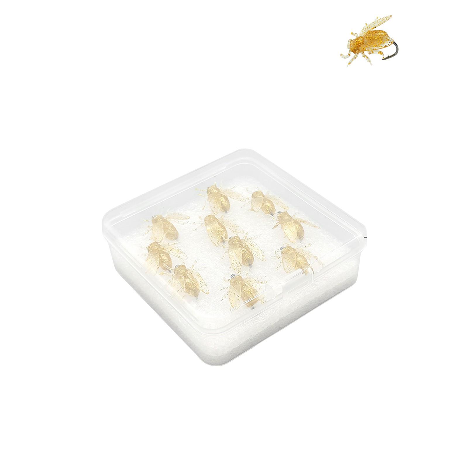 

Раскрашенный вручную брюшной сегмент пчелы Мягкий выпуск насекомого на открытом воздухе Подарки для рыбалки One Size