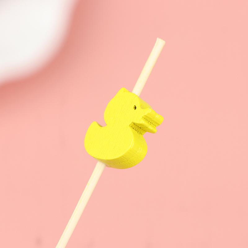 100 Pcs Disposable Bamboo Picks Food Fruit Cocktail Handmade Toothpicks