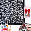 Coperta da Colorare Fai da Te, Colora la Tua Coperta Plaid 50 × 60 pollici Coperte Lavabili da Colorare con Set di 12 Pennarelli Colore Regalo