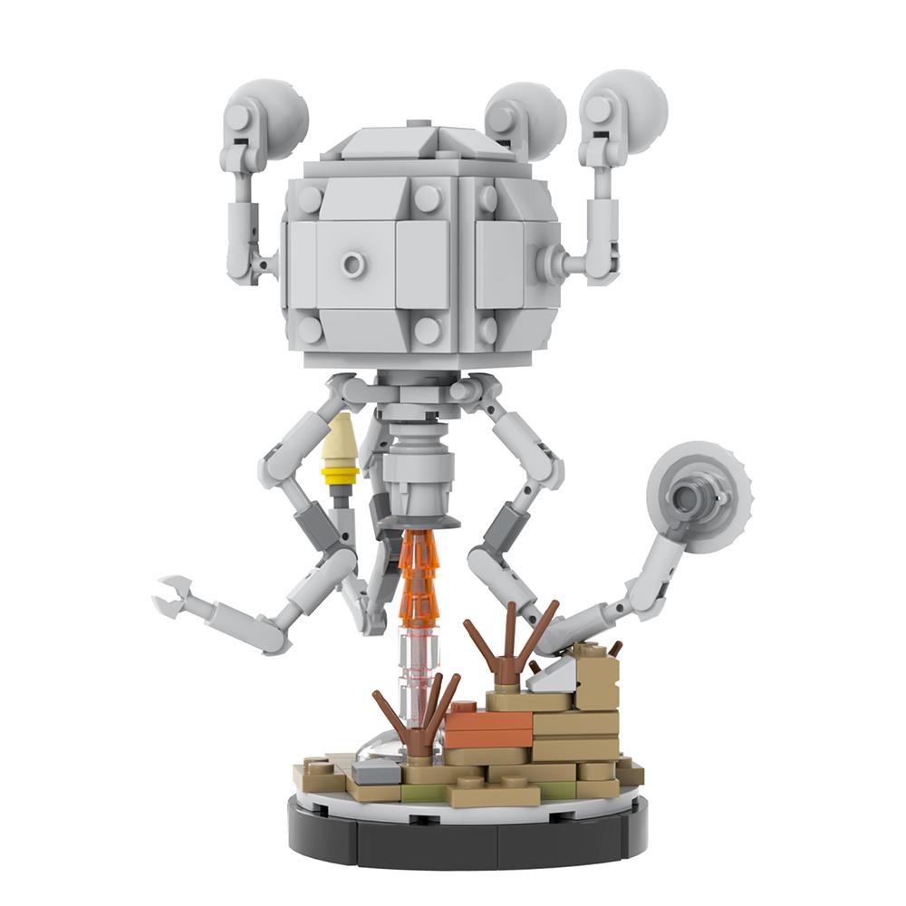 MOOXI Game Series 186Pcs MOC Bricks Mr Handy Multipurpose Robot DIY Building Blocks Kids Toys For Children Birthday Gift MOC1553