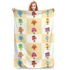 Noodle & Pals Micro Super Simple Flannel Blankets Nursery Rhymes Songs Funny Throw Blanket Home 200x150cm Rug Piece Ultra-Soft