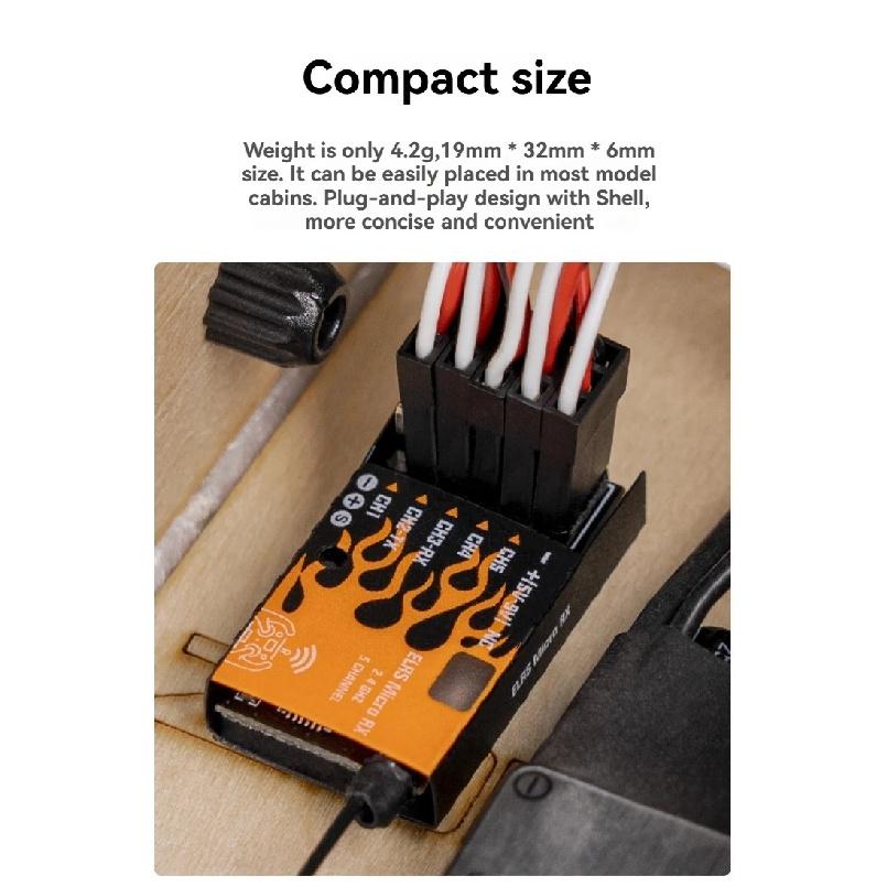BETA FPV ELRS Micro receiver fixed wing suitable for 2.4GHz long-distance ship model PWM