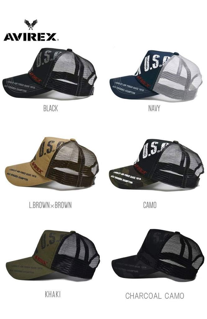 AVIREX Mesh Cap AX3900 with English Logo (Navy)