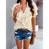 Women Elegant Summer Style Printed Short Sleeved T-shirt