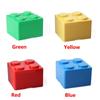 Hot Organizer Office Plastic Building Block Shapes Desktop Container Storage Box