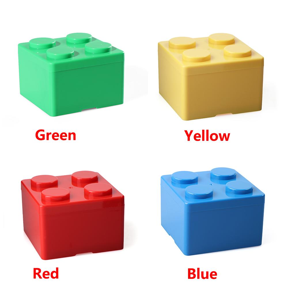 Hot Organizer Office Plastic Building Block Shapes Desktop Container Storage Box