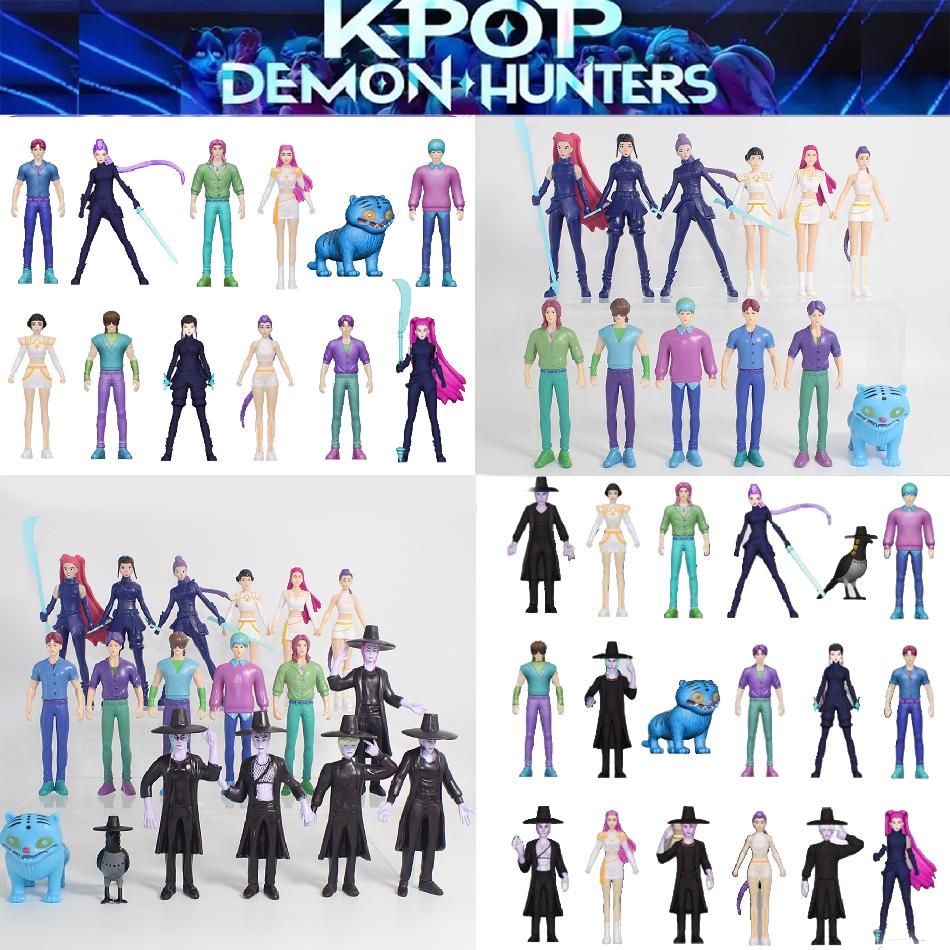 12-18 Stück/Set Kpop Dämonenjäger Actionfigur Spielzeug Derpys Tiger Rumi Mira Zoey Sussy Figur Puppe für Fans Geschenk