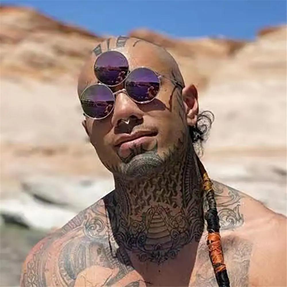 New  Sunglasses Third Lenses 3 Eyes Round Women Metal Vintage Sun Glasses For Men Fashion Eyewear Shades Party UV400
