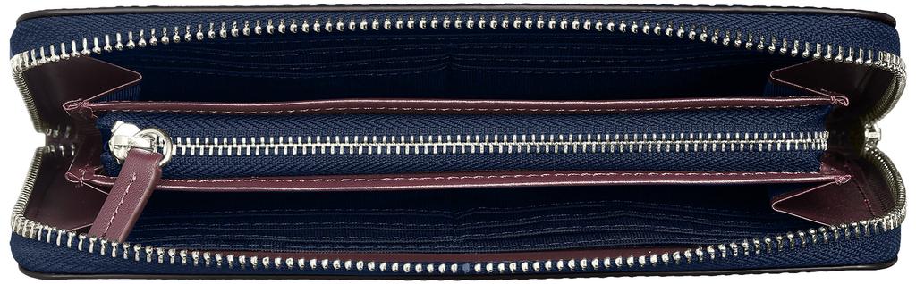 Lanvin Collection Couleur De Vin Round Zip Long Wallet JLMW0GT2 Navy