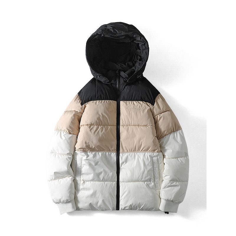 Tail Single Cotton-Padded Coat Men's Autumn and Winter Waterproof Stitching Jacket Rib Cotton-Padded Coat Export Men's Outfit Cotton Jacket Outwear