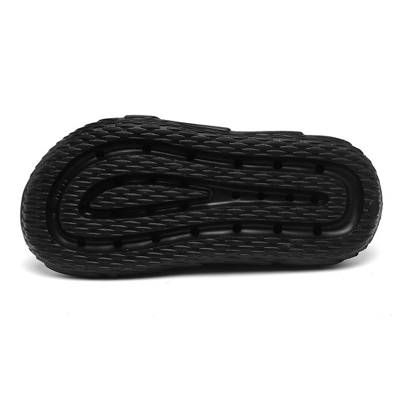 Modne męskie sandały płaskie sandały letnie outdoorowe antypoślizgowe dezodoryzujące kapcie plażowe rekreacyjne podeszwa PVC materiał siatkowy buty codzienne 2025