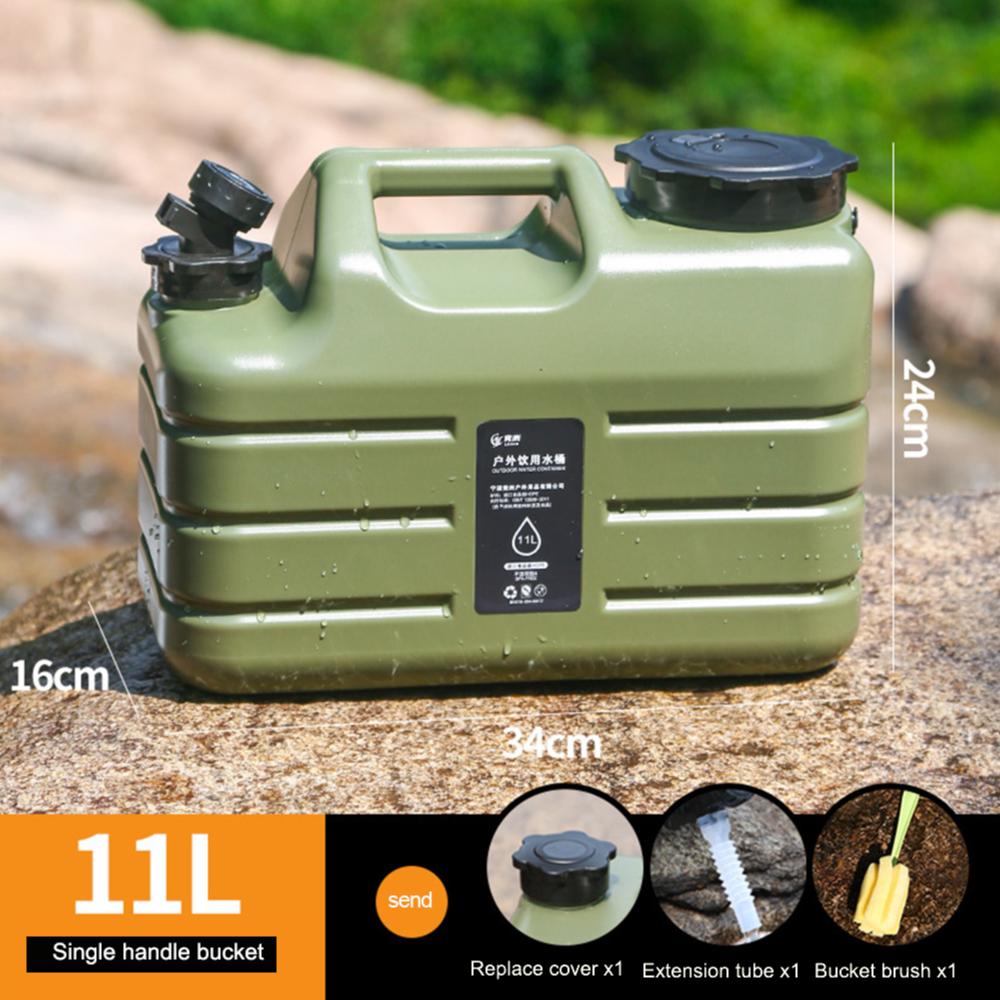 18.5L/11L Camping Bucket Water Storage Large Capacity Water Bag with Detachable Faucet for Camping Fishing Picnic Water Drinking