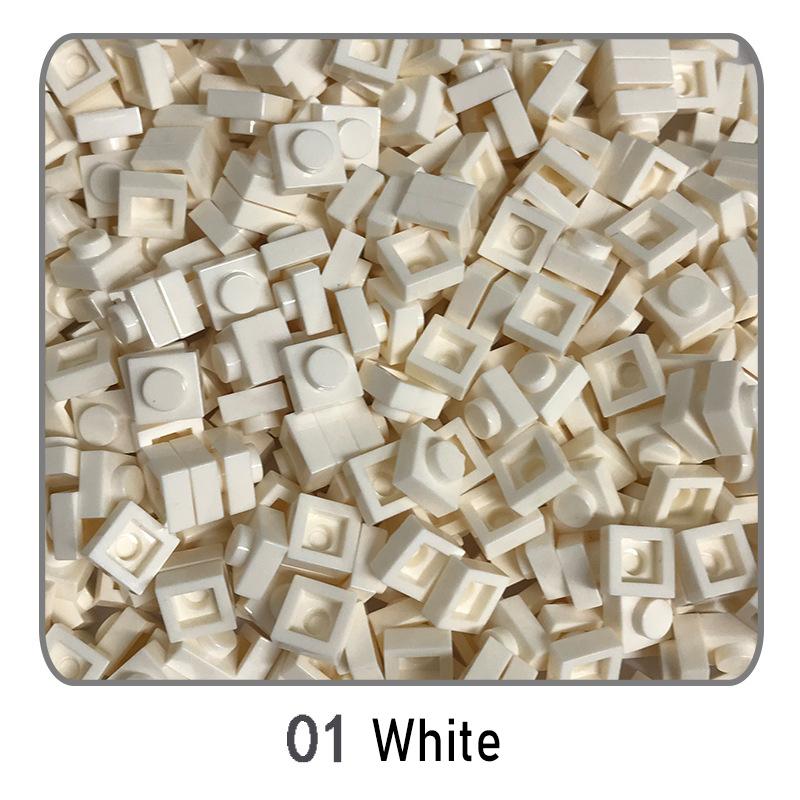 500Pcs Diy Pixel Art Building Blocks Thin Figures Bricks Compatible With 3024 1X1 Square Bricks Bulk Assemble Toys Gift For Chil