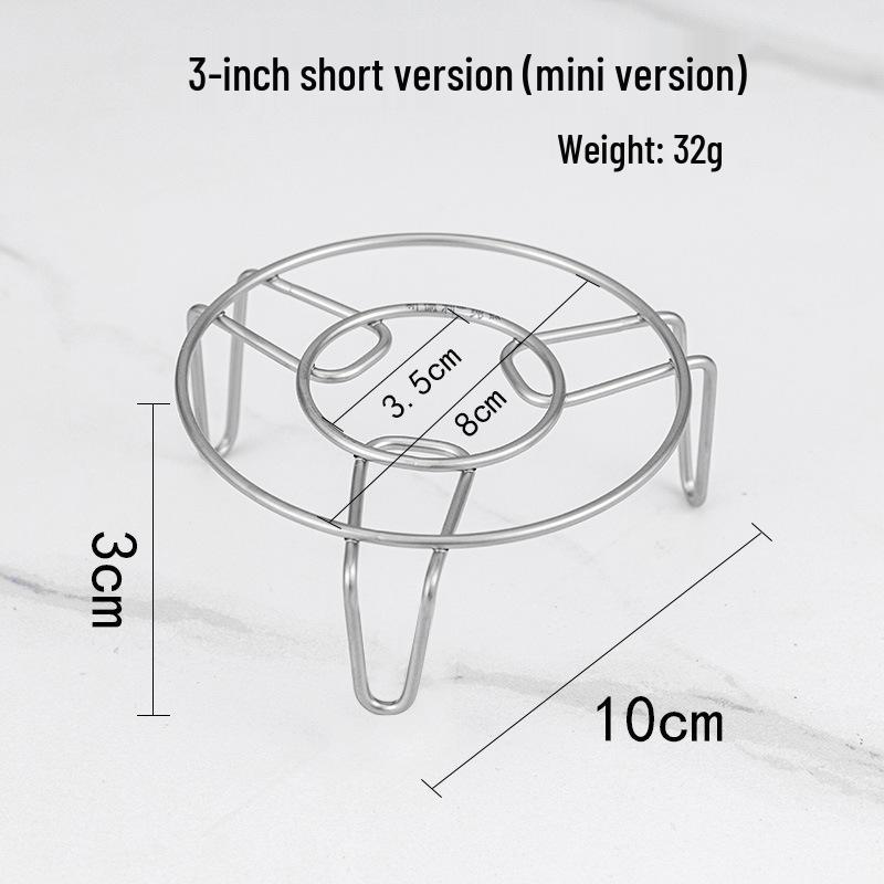 

Titanium Thickened Steaming Rack with Roughened Water Separator, Heat-Insulated Pad for Kitchen, Ideal for Fish and Vegetables, 3 or 4 Inch