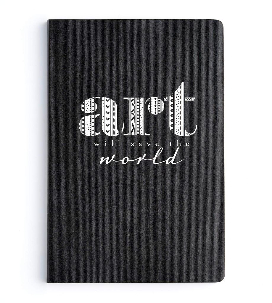 Factor Notes 100 Gsm A5 Notebook: Plain | 144 Pages (Art Will Save The World)