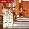 2D Flat, 2D Flat Thanksgiving Hanging Eucalyptus Autumn Leaf Flower Garden Flag- Outdoor Garden Flag Double-sided Home Decoration Courtyard Decoration