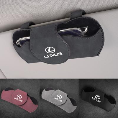Car Logo Glasses Case Sun Visor Sunglasses Card Organizer Box For RX300 IS200 IS250 ES350 Ct200h UX250h NX300h RX350 GS RX