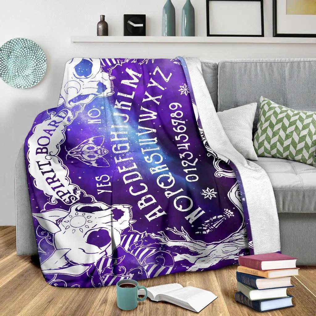 Halloween Witchy Witch Blanket Flannel Throw Blanket Lightweight Soft Cozy Sofa Bed Blanket for Men Women Teens Halloween Gifts