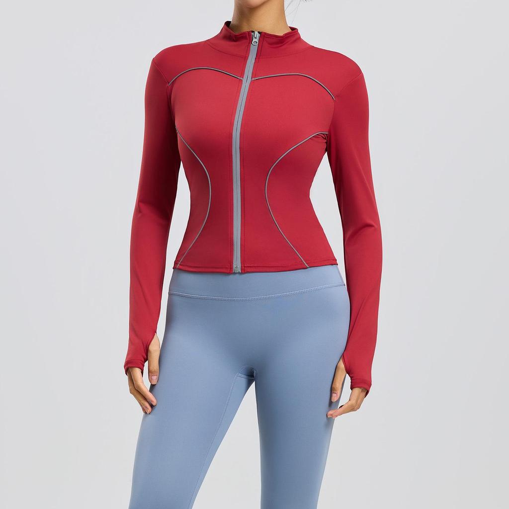 Spring/Summer Windproof Reflective Slim-Fit Yoga & Running Fitness Set