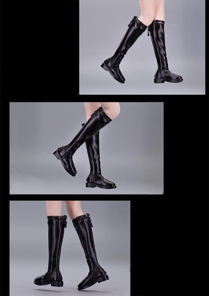 Hobby Toy [TOYBARJAPAN] 16 Scale Figure Accessory  Compatible with T-Bleague Body VSTOYS 22XG96 Fashionable Sexy Beauty Genuine Leather Long Boots