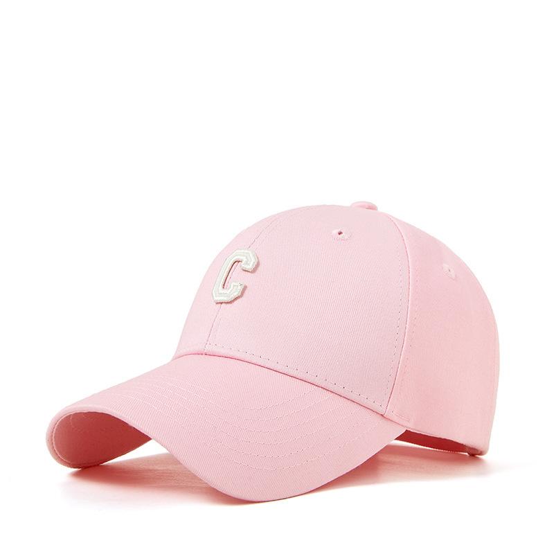 Multi-Color Good Quality C Letter Cotton Baseball Cap For Men And Women, Spring And Summer Sunshade, Sun Protection, Dome Curved Brim Cap