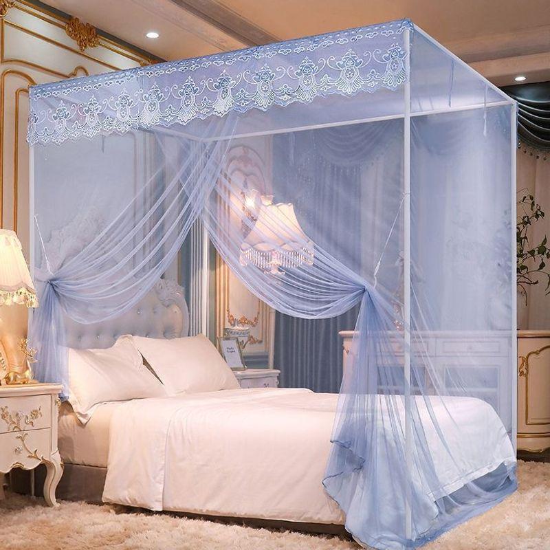 Thickened Floor-Standing Mosquito Net for Beds - Available in 1.0m, 1.2m, 1.5m, and 1.8m Sizes for Dorms and Homes