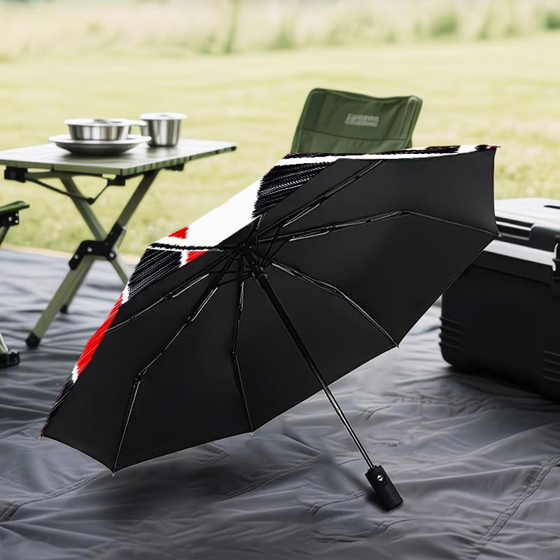 1PC Paulo Fc Emblem Printed Umbrella Folding Umbrella, Automatic Umbrella 8-Frame for Travel, Camping Fan Gifts Christmas Gifts