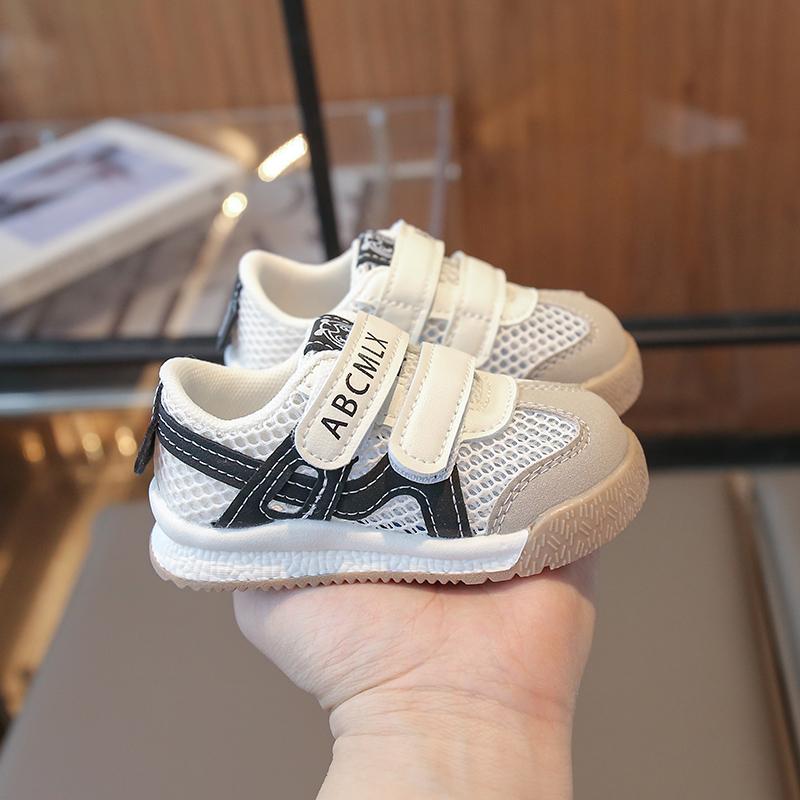 

Children s Mesh Toddler Shoes Soft Bottom Non-slip Casual Shoes in Small and Medium Children Breathable Fashion Sneakers 20 бежевый