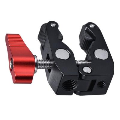 Aluminum Camera Clamp Mount Arm For Cameras with 1/4 And 3/8 Threaded Holes Multiple Function