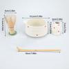 4pcs Matcha Whisk Set, Cute Bow Japanese Tea Set includes Whisk Sets and Matcha Bowl with Spout, Traditional Japanese Matcha