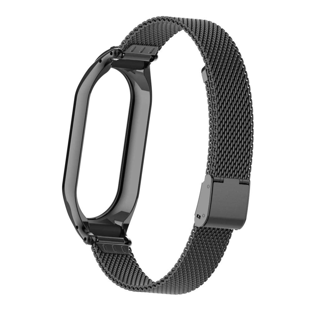 Suitable for Xiaomi Band 10 Strap, Stainless Steel Mesh Buckle Strap, Metal Band Mi Band 9 8 Replacement Strap