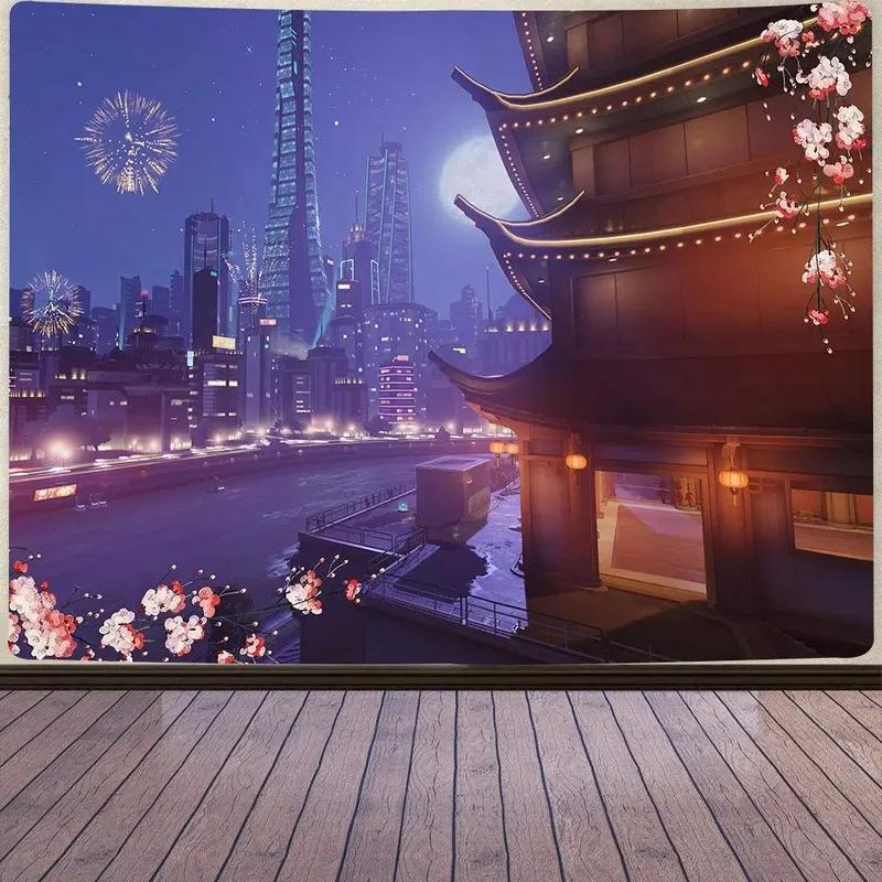 Гобелен в японском стиле аниме — фото 12