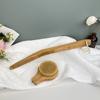 Charming Long Handle Detachable Natural Boar Bristles Bath Brush Exfoliating Massage Back Scrubber Dry Brushes for Skin Product