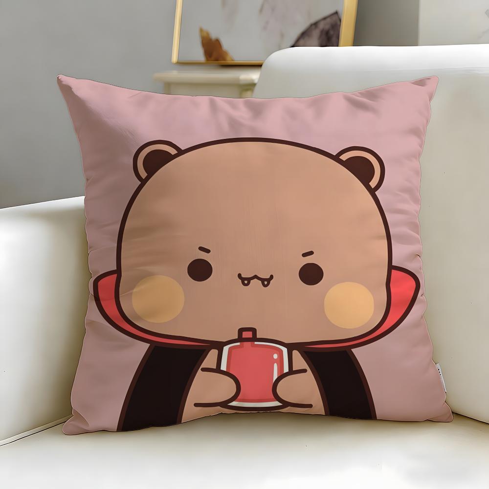 popular cartoon yier bubu Cushion Cover Soft  EasyWash Pillow Case  Versatile for Couch Bed Travel and Office