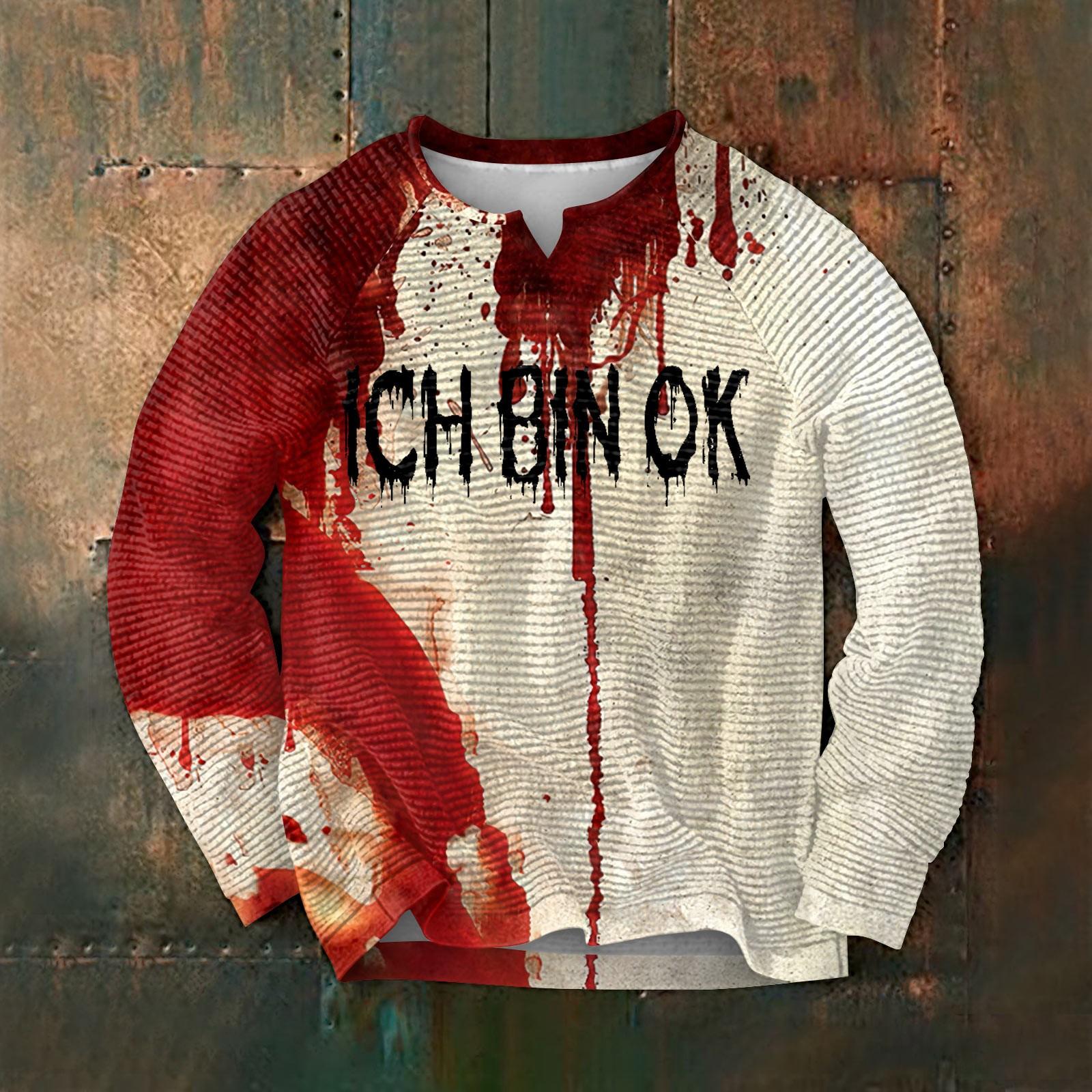 

Мужская толстовка с капюшоном свободного кроя с принтом кукурузного зерна и круглым вырезом L