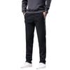 Men's fleece pants casual men's sweatpants loose straight sports pants autumn and winter warm trousers solid color versatile
