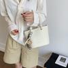 High-end Lychee Pattern Bucket Bag, Hand-held Vegetable Basket Bag, Fashionable Single-shoulder Crossbody Bag